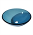 Avanity GVE420BL 16 1/2" Single Bowl Round Tempered Glass Bathroom Vessel Sink in Blue