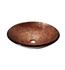 Avanity GVE480MCO 18" Single Bowl Round Tempered Glass Bathroom Vessel Sink in Metallic Copper
