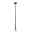 Barclay 340-28-PB 28" Ceiling Support with Flange in Polished Brass