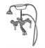 Barclay 4602-PL-CP 11" Three Handle Wall Mount Tub Filler with Handshower in Polished Chrome