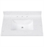 Avanity EUT31CW-RS 31" Engineered Stone Top in Cala White with Rectangular Sink
