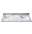 Avanity SUT73CW-RS 73" Marble Top in Carrara White with Rectangular Sink
