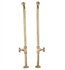 Barclay 4502MC-31-PB 31 1/2" Freestanding Tub Supplies with Stops in Polished Brass