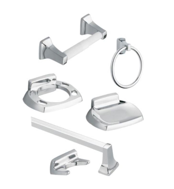 Moen DN2296CH Contemporary 6 Piece Bathroom Accessory Kits in Chrome