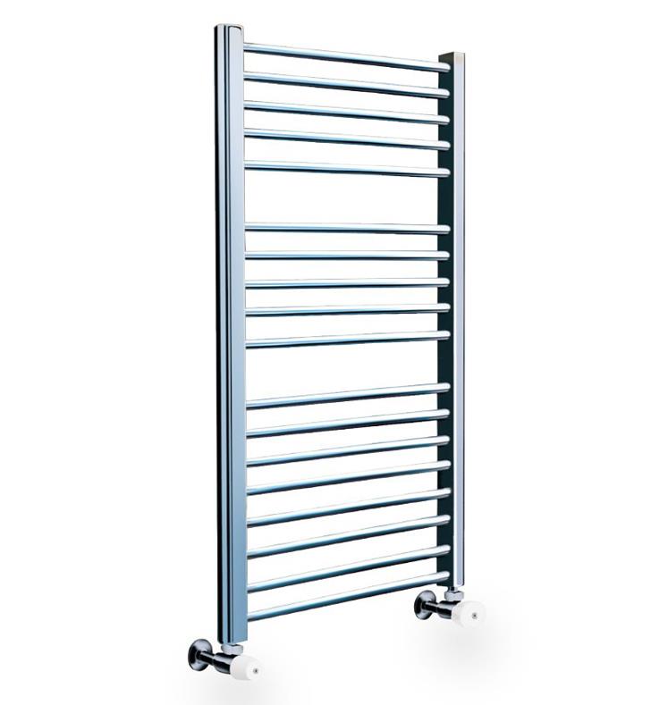 Myson Classic Comfort 19 3/4" Wall Mount D-Shaped Hydronic Towel Warmer In White, COS85-WH
