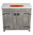 Driftwood Cabinet with Polished Copper Sink
