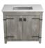 Driftwood Cabinet with Brushed Nickel Sink