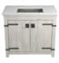 Whitewash Cabinet with Polished Nickel Sink