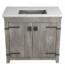 Driftwood Cabinet with Polished Nickel Sink