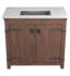 Chestnut Cabinet with Polished Nickel Sink