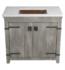 Driftwood Cabinet with Antique Sink