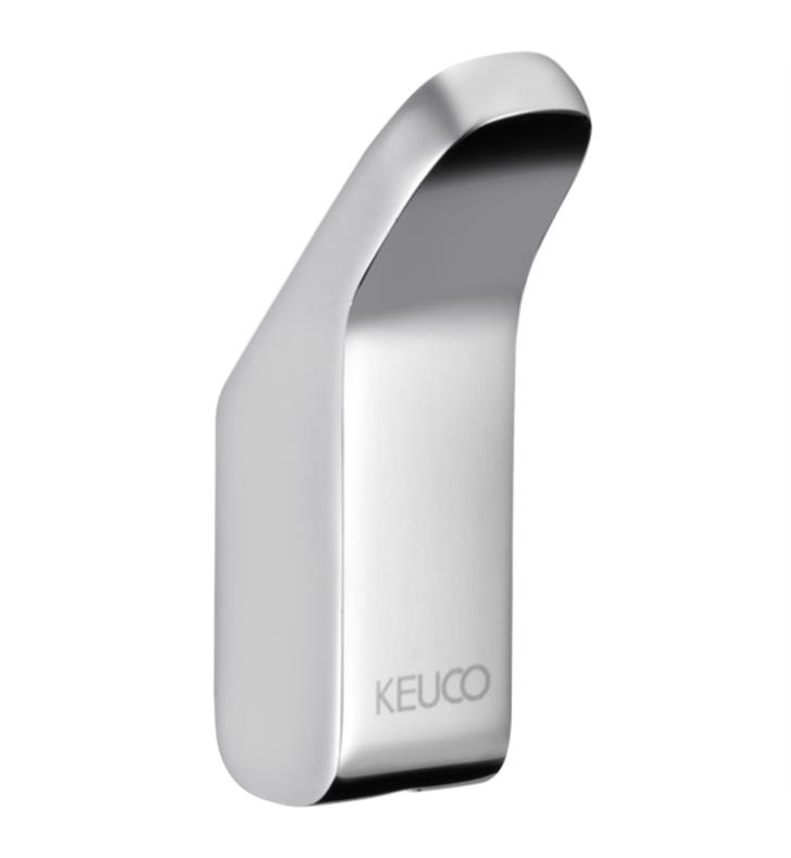 Keuco Collection Moll 7/8" Wall Mount Single Towel Hook in Chrome, 12715010000