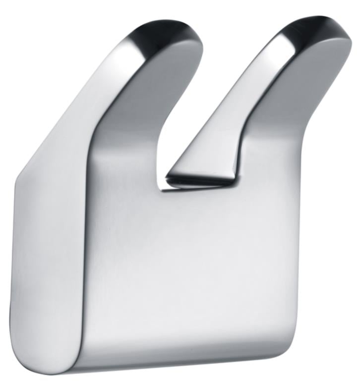 Keuco Collection Moll 2 1/2" Wall Mount Double Towel Hook in Chrome, 12713010000