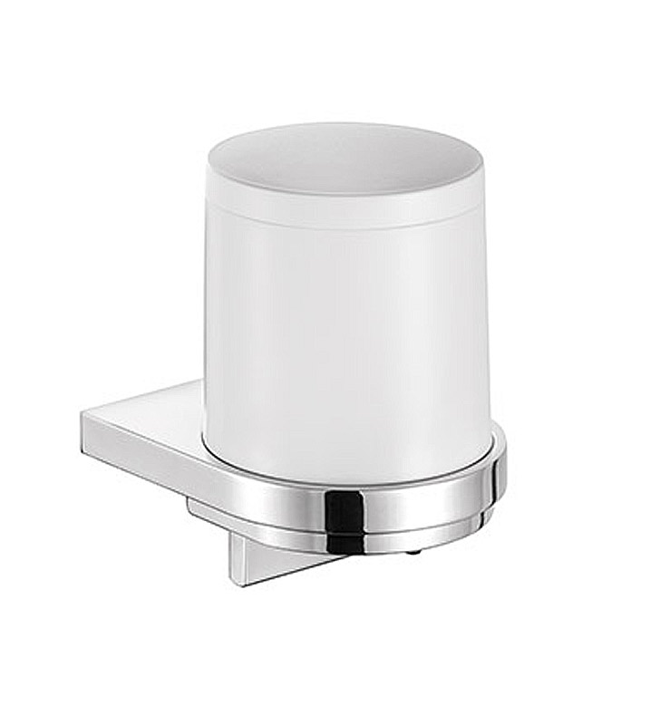 Keuco Collection Moll 3 3/8" Wall Mount Lotion Dispenser In Chrome-Plated/White, 12752010100