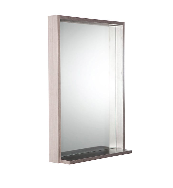 Fresca Allier 22" Gray Oak Mirror with Shelf, FMR8125GO