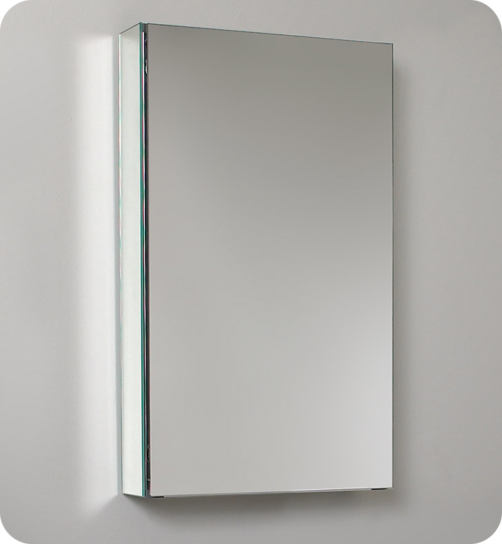 Fresca 15" Wide x 26" Tall Bathroom Medicine Cabinet with Mirrors, FMC8015