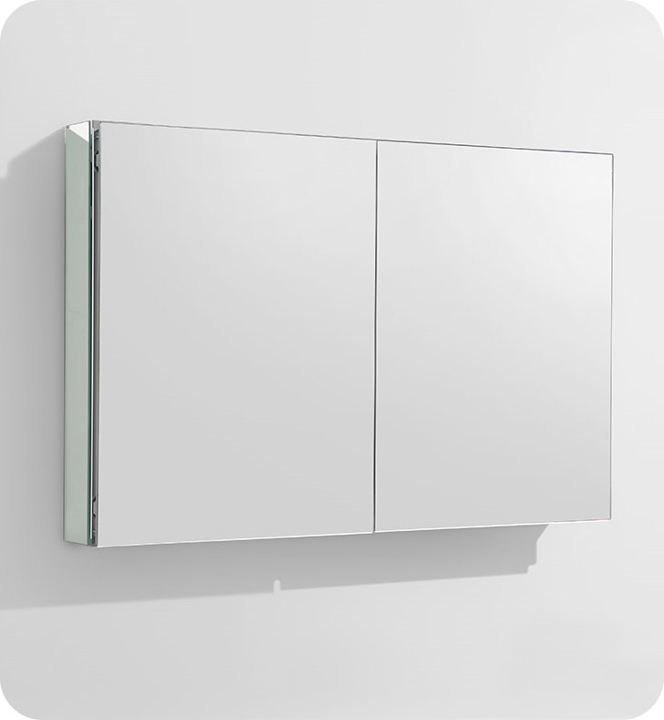 Fresca 40" Wide x 26" Tall Bathroom Medicine Cabinet with Mirrors, FMC8010