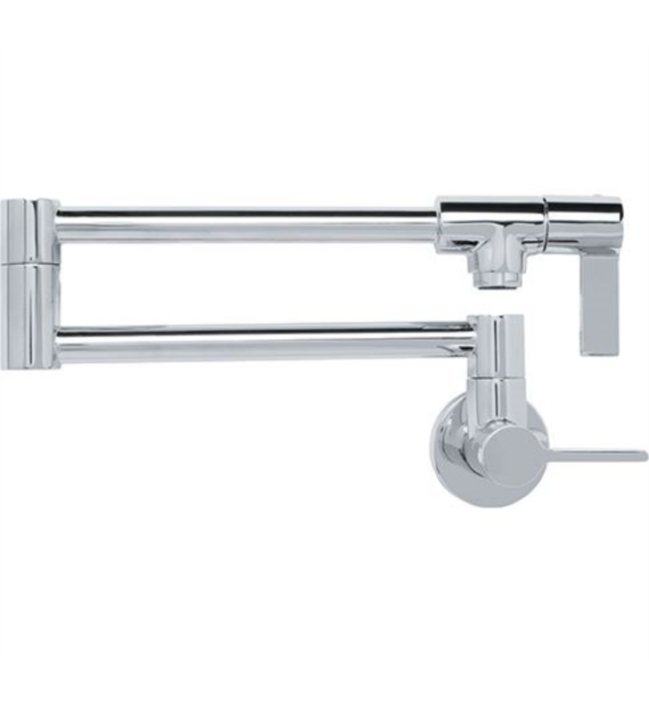 Franke Ambient Wall Mounted Pot Filtration Kitchen Faucet In Polished Chrome, PF3100