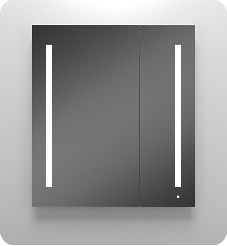 Robern AIO Series 36" Two Door Mirrored Medicine Cabinet With Color Temperature: Kelvin Temperature: 2700K, AC3640D4P2LW
