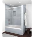 GlassCrafters DT-38-CLR Equalis Series™  Frameless By-Pass Sliding Tub Doors with 3/8