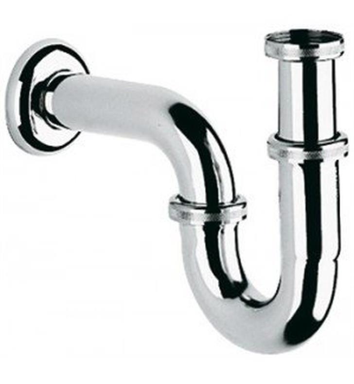 Grohe 10" P-Trap for Washbasin in Chrome, 28947000