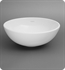 Ronbow 200007-WH 15" Round Ceramic Vessel Bathroom Sink without Overflow in White