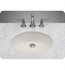 Ronbow 200513-BI Oval Ceramic Undermount Bathroom Sink in Biscuit