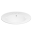 Ronbow 218023-8-WH Leonie Oval 24" Ceramic Drop-in Bathroom Sink in White -[DISCONTINUED]