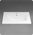 Ronbow 212225-1-WH Kara™ 25" Ceramic Sinktop with Single Faucet Hole in White