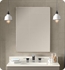 Ronbow 600823-BN Contemporary 23x30" Metal Framed Bathroom Mirror w/LED Light Border in Brushed Nickel