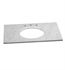 Ronbow 301137-8-CW 37"x22" Marble Vanity Top with 8" Widespread Faucet Hole in Carrera White