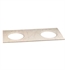 Ronbow 301161-8D-MY 61"x22" Marble Vanity Top with 8" Widespread Faucet Hole in Cream Beige