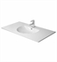 Duravit 0499100000 Furniture Bathroom Sink with Overflow & Tap Platform - Single Hole