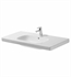 Duravit 03421000002 D-Code 39 3/8" Drop In Bathroom Sink with Overflow and Tap Platform - Single Hole