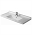 Duravit 0304100000 Starck 3 39 3/8" Wall Mount Bathroom Sink with Overflow and Tap Platform- Single Hole