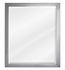 Hardware Resources MIR088 Adler 24" Framed Wall Mount Rectangular Bathroom Mirror in Grey