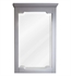 Hardware Resources MIR102-24 Chatham Shaker 22" Wall Mount Rectangular Framed Mirror in Grey (Qty.2)