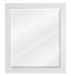 Hardware Resources MIR104-24 Cade Contempo 24" Framed Wall Mount Rectangular Bathroom Mirror in White - DISCONTINUED