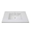 Fairmont Designs TC3-3722W1 37" Single Hole Ceramic Top with Integral Bowl in White