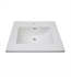 Fairmont Designs TC3-2522W1 25" Single Hole Ceramic Top with Integral Bowl in White