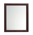 Ronbow 603130-E56 Transitional 30" x 35" Solid Wood Framed Bathroom Mirror in American Walnut