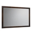 Ronbow 603160-F13 Transitional 60" x 39" Solid Wood Framed Bathroom Mirror in Café Walnut