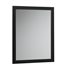 Ronbow 600124-B02 24" Contemporary Solid Wood Framed Bathroom Mirror in Antique Black