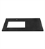 Ronbow 362237-1L-Q02 TechStone™ 37" x 22" Vanity Top in Broad Black - 3/4" Thick