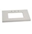 Ronbow 363331-8-Q01 TechStone™ WideAppeal™ 31" x 22" Vanity Top in Solid White  - 2" Thick