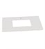 Ronbow 363337-1-Q01 TechStone™ WideAppeal™ 37" x 22" Vanity Top in Solid White  - 2" Thick