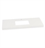 Ronbow 363343-1-Q01 TechStone™ WideAppeal™ 43" x 22" Vanity Top in Solid White  - 2" Thick - DISCONTINUED