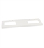 Ronbow 363361-8D-Q01 TechStone™ WideAppeal™ 61" x 22" Vanity Top in Solid White  - 2 3/4" Thick
