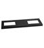 Ronbow 363361-8D-Q02 TechStone™ WideAppeal™ 61" x 22" Vanity Top in Broad Black  - 2 3/4" Thick