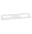 Ronbow 363361-1D-Q01 TechStone™ WideAppeal™ 61" x 22" Vanity Top in Solid White  - 2 3/4" Thick